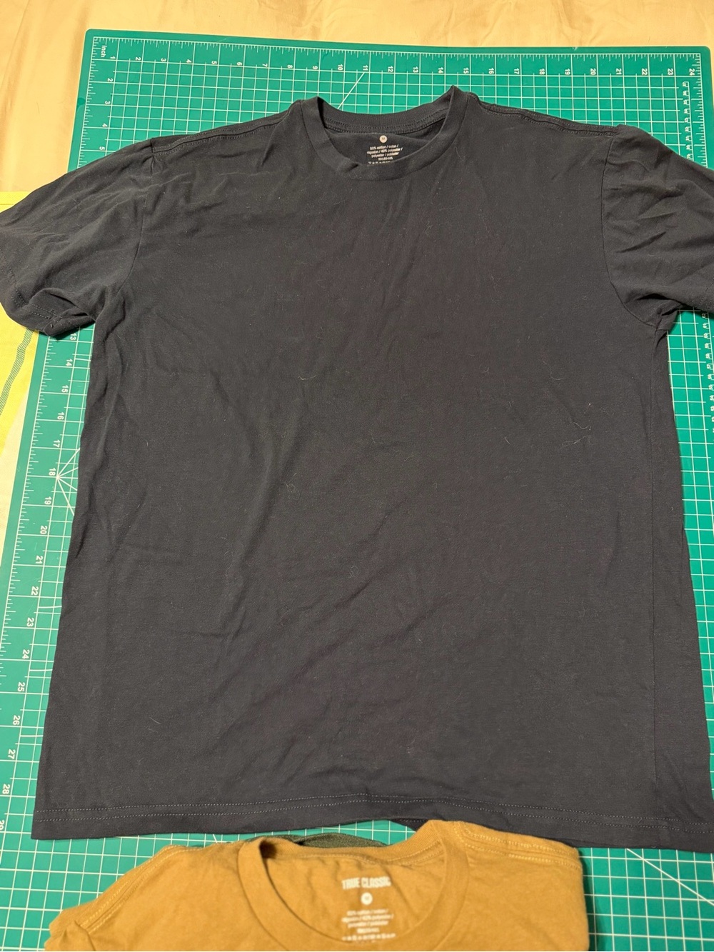 True Classic Men's Crew Neck T-Shirt - Navy, Charcoal, Olive, Brown, Gray - Picture 2 of 7